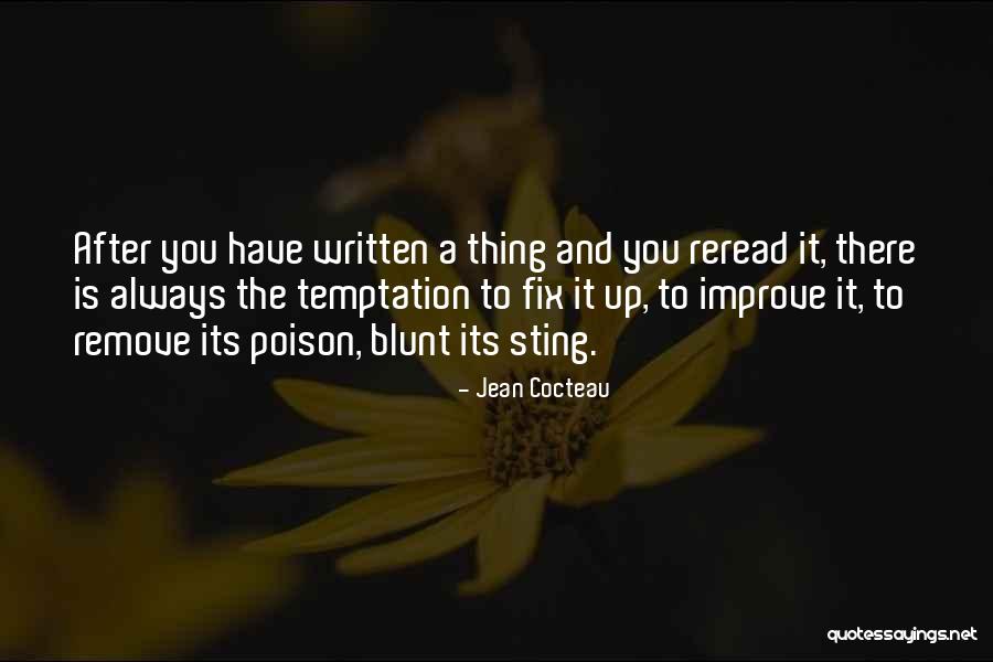 Always Improve Yourself Quotes By Jean Cocteau