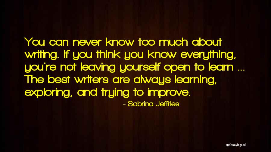 Always Improve Yourself Quotes By Sabrina Jeffries