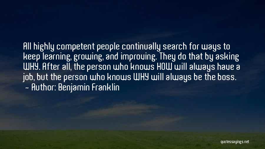 Always Improving Yourself Quotes By Benjamin Franklin