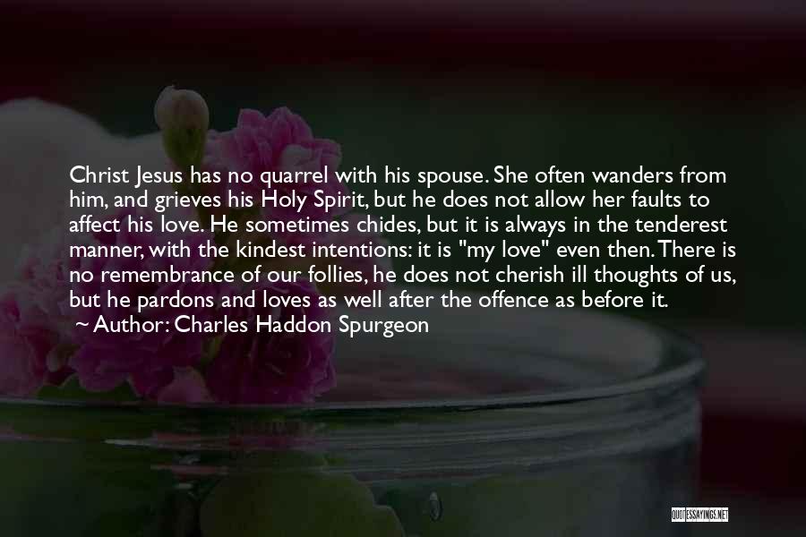 Always In Our Thoughts Quotes By Charles Haddon Spurgeon