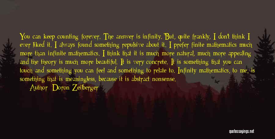 Always Keep In Touch Quotes By Doron Zeilberger