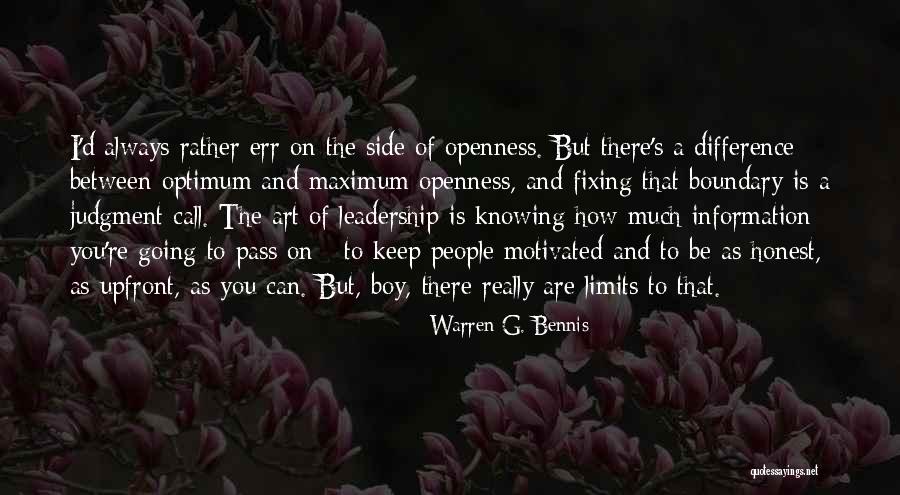 Always Motivated Quotes By Warren G. Bennis Always Motivated Quotes By Warren G. Bennis