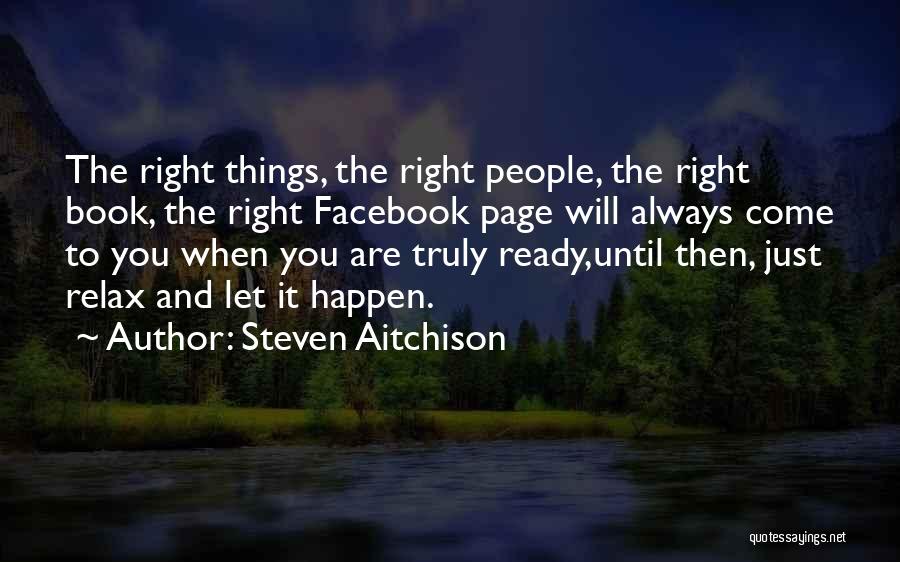 Always On Facebook Quotes By Steven Aitchison