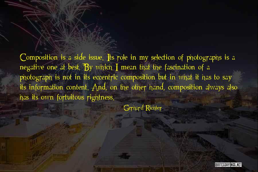 Always On My Side Quotes By Gerhard Richter