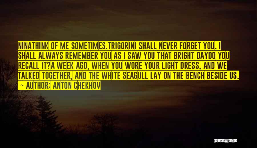 Always Remember Never Forget Quotes By Anton Chekhov