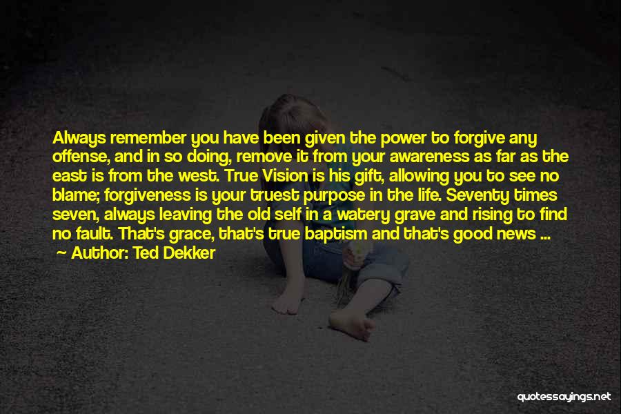 Always Remember The Good Times Quotes By Ted Dekker