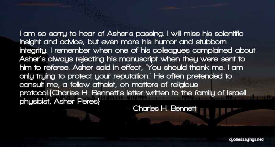 Always Remember You Death Quotes By Charles H. Bennett