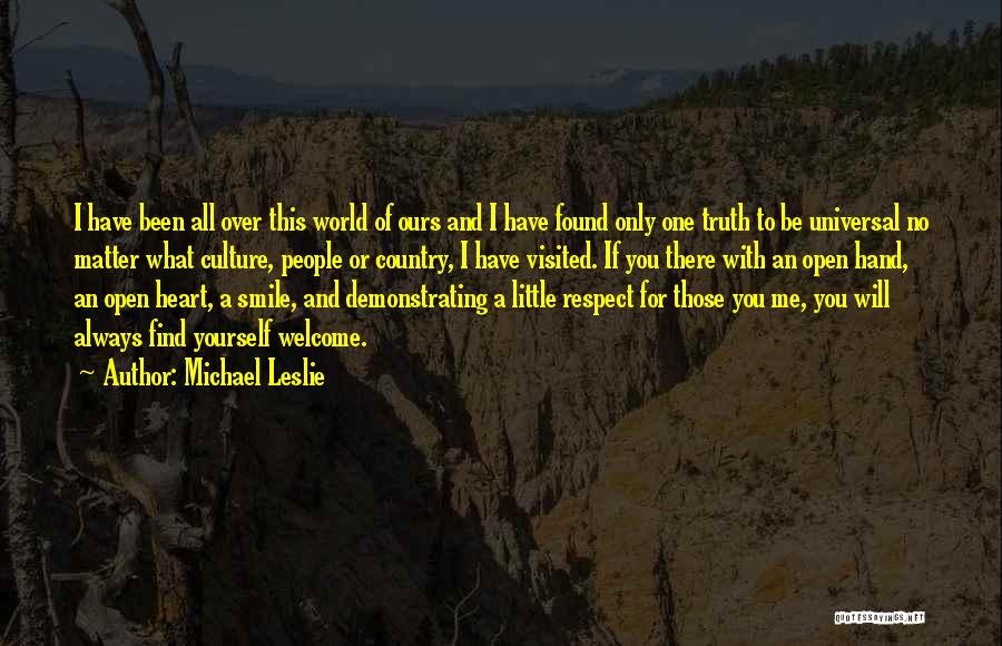 Always Respect Yourself Quotes By Michael Leslie