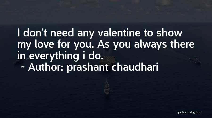 Always Show Love Quotes By Prashant Chaudhari