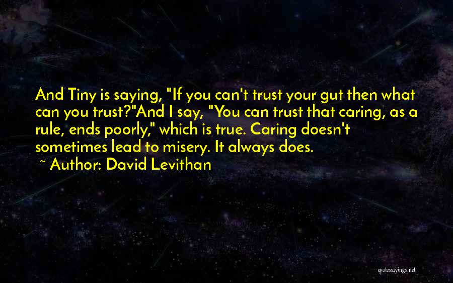 Always Trust Your Gut Quotes By David Levithan