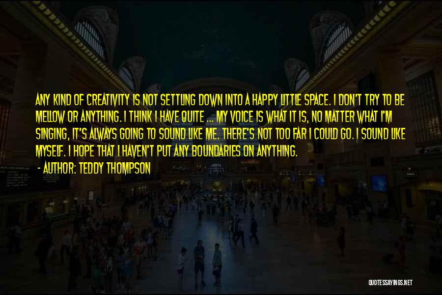 Always Try To Be Happy Quotes By Teddy Thompson