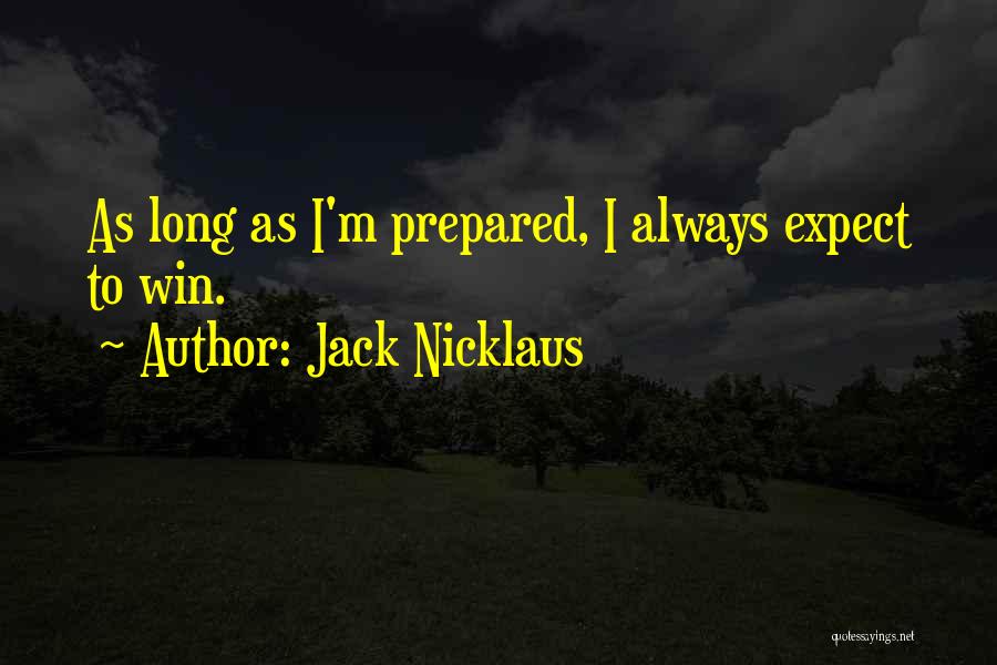 Always Winning Quotes By Jack Nicklaus