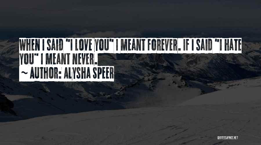 Alysha Speer Quotes 344611