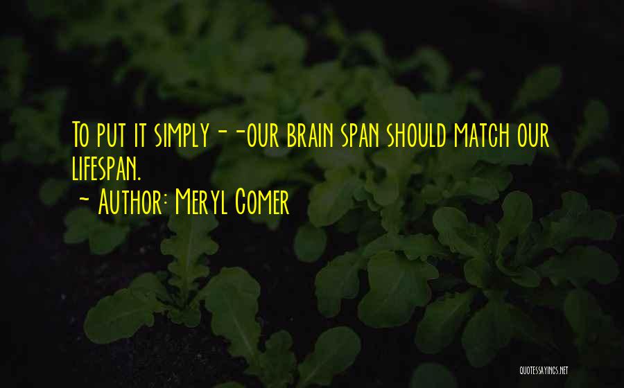 Alzheimer Quotes By Meryl Comer