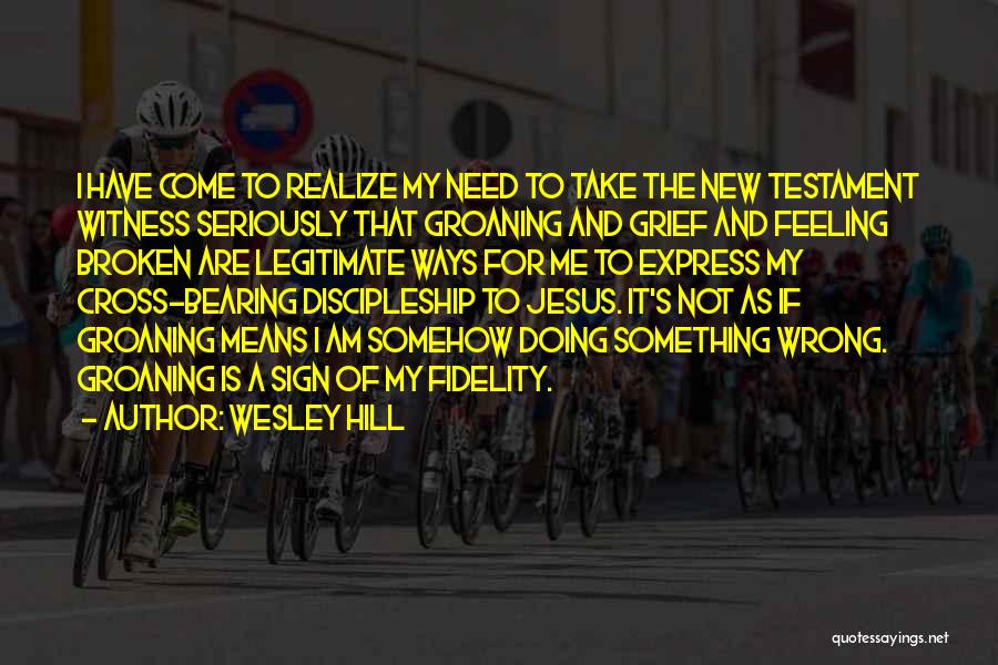 Am I Doing Wrong Quotes By Wesley Hill
