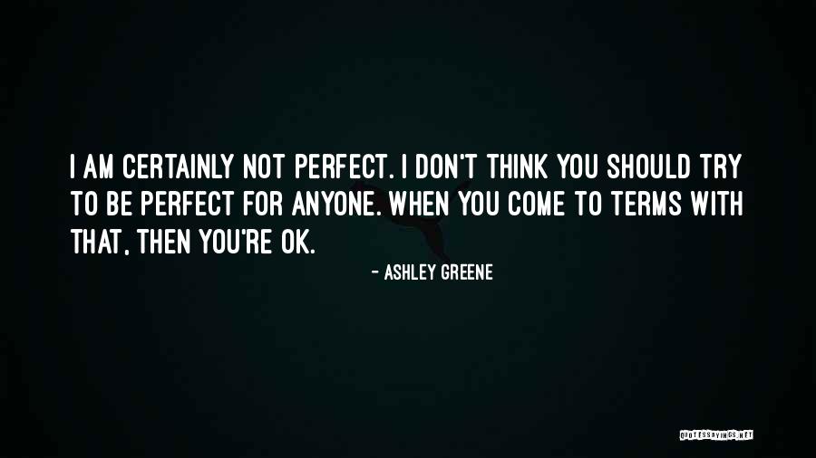 Am I Perfect For You Quotes By Ashley Greene