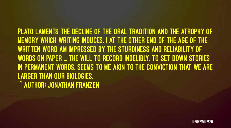 Am Impressed Quotes By Jonathan Franzen