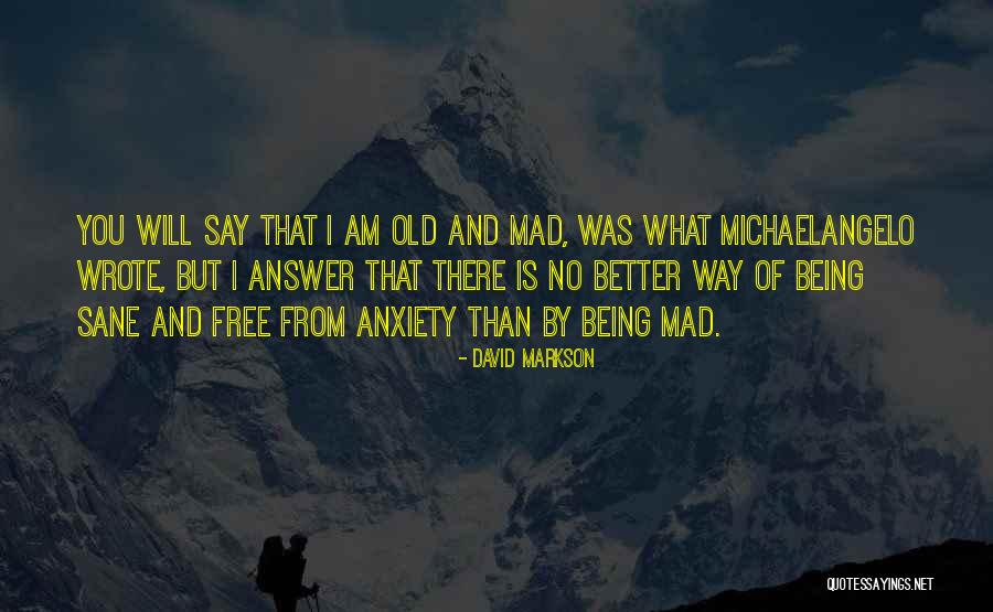 Am Mad Quotes By David Markson Am Mad Quotes By David Markson