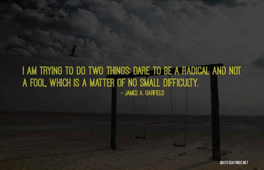 Am No Fool Quotes By James A. Garfield Am No Fool Quotes By James A. Garfield