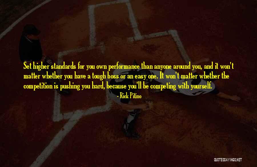 Am Not Competing With Anyone Quotes By Rick Pitino Am Not Competing With Anyone Quotes By Rick Pitino
