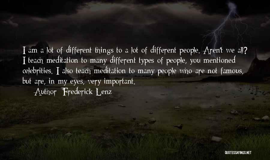 Am Not Important To You Quotes By Frederick Lenz