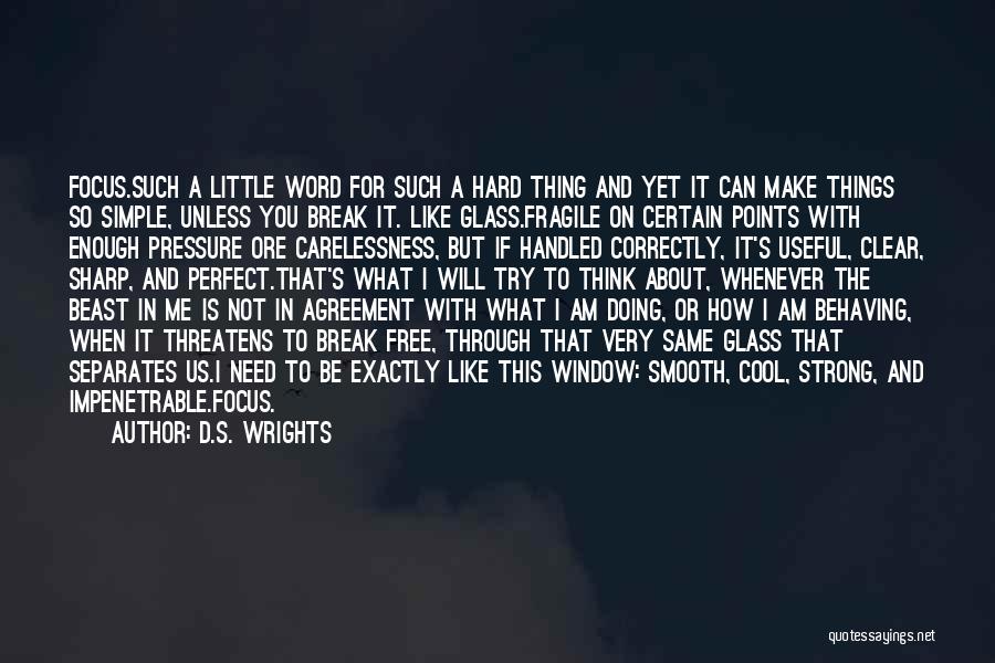 Am Not Perfect But Quotes By D.S. Wrights