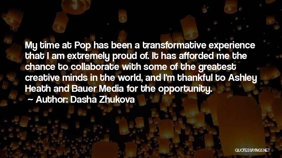 Am Proud Of Me Quotes By Dasha Zhukova