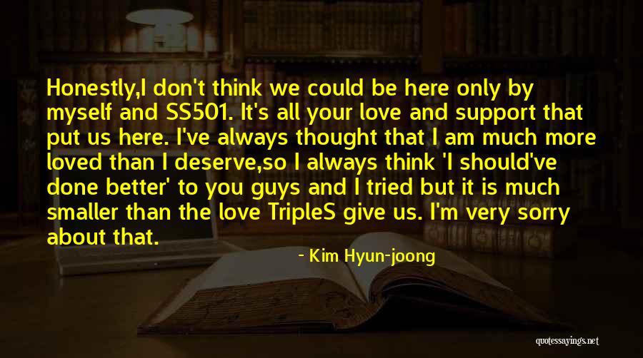 Am So Sorry Love Quotes By Kim Hyun-joong Am So Sorry Love Quotes By Kim Hyun-joong