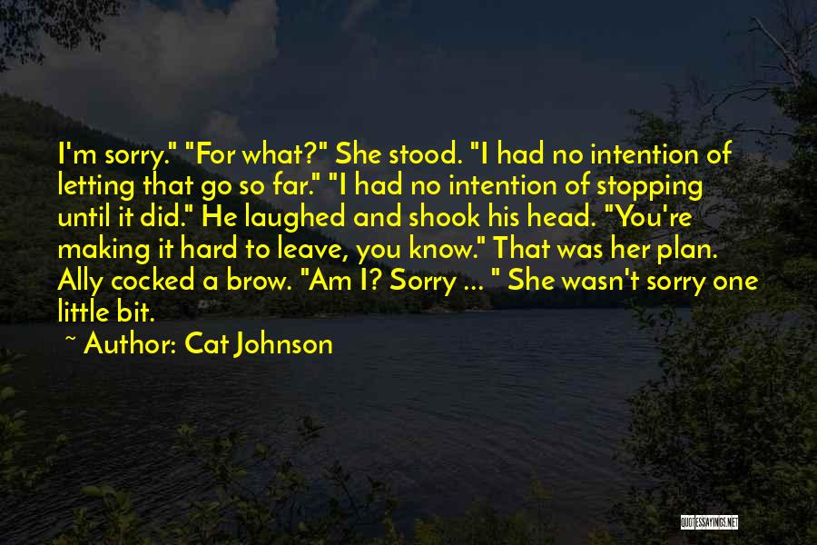 Am Sorry For You Quotes By Cat Johnson