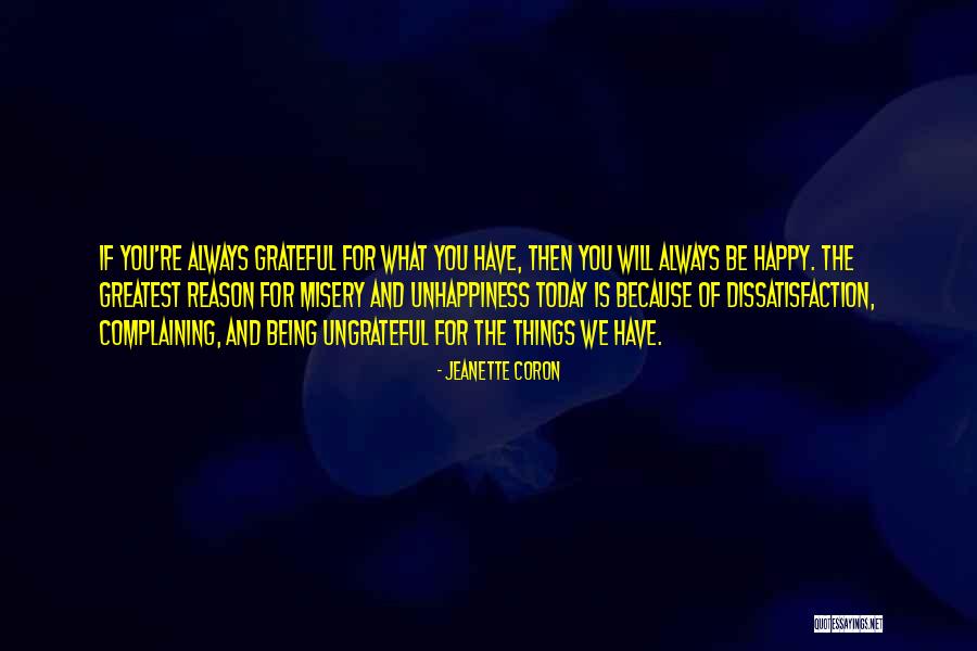 Am Very Happy Today Quotes By Jeanette Coron