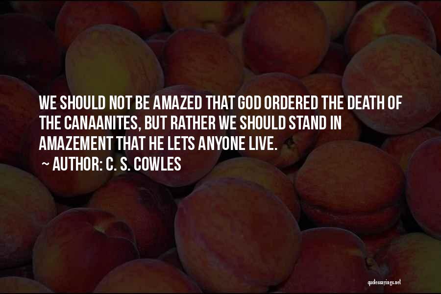 Amazed By God Quotes By C. S. Cowles