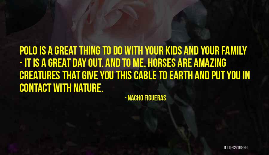 Amazing Day With You Quotes By Nacho Figueras