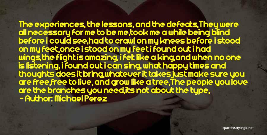 Amazing Life Experiences Quotes By Michael Perez