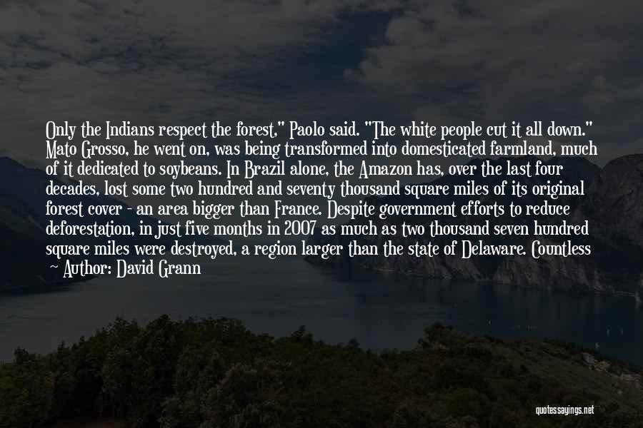 Amazon Deforestation Quotes By David Grann