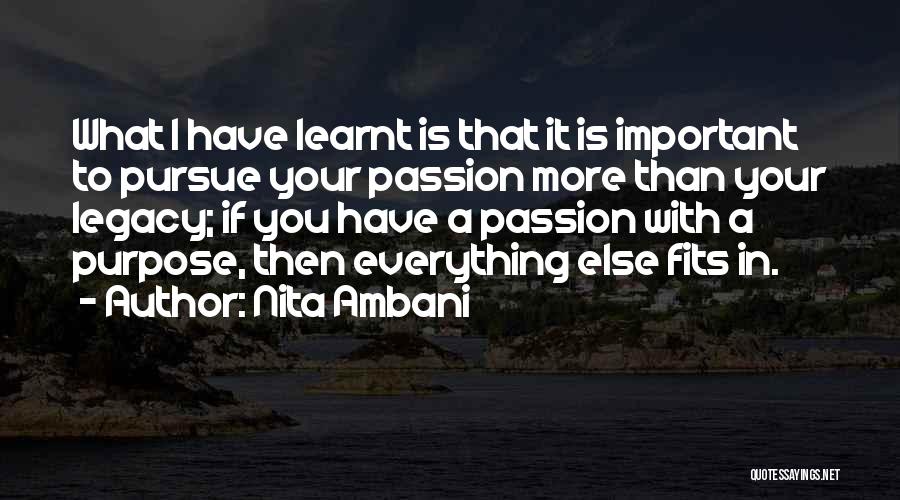 Ambani Quotes By Nita Ambani