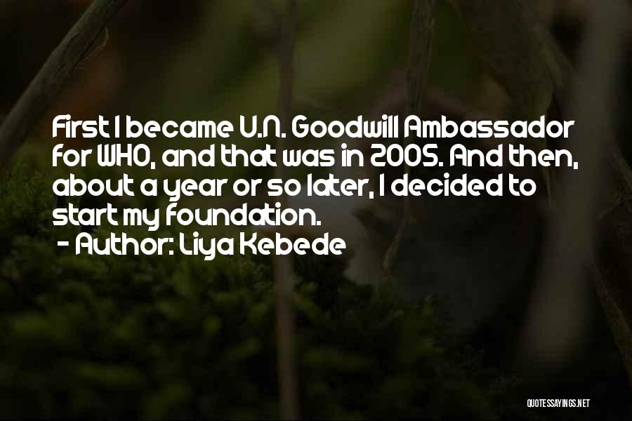 Ambassador Of Goodwill Quotes By Liya Kebede