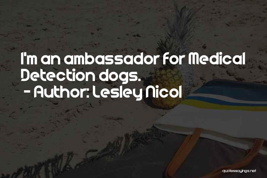 Ambassador Quotes By Lesley Nicol