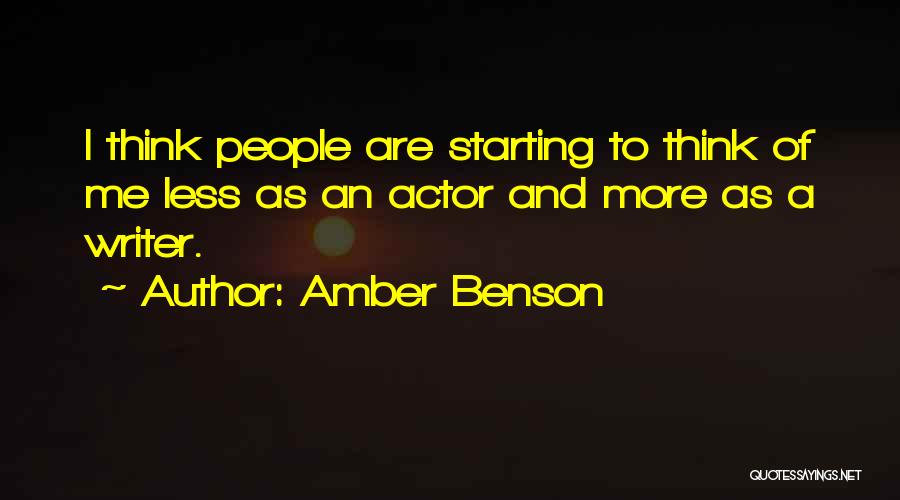 Amber Benson Quotes 819580