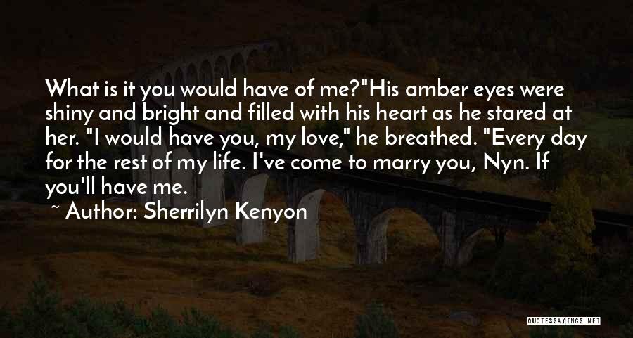 Amber Eyes Quotes By Sherrilyn Kenyon