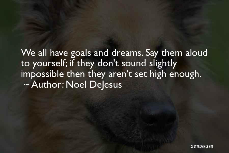 Ambition And Dreams Quotes By Noel DeJesus