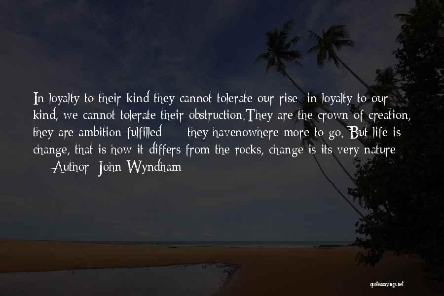 Ambition In Life Quotes By John Wyndham