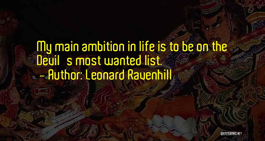 Ambition In Life Quotes By Leonard Ravenhill