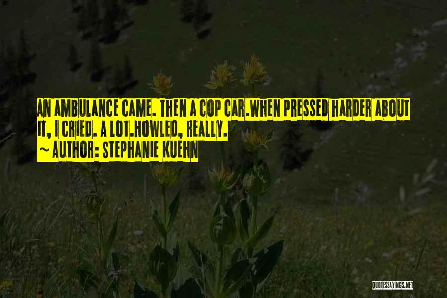 Ambulance Quotes By Stephanie Kuehn