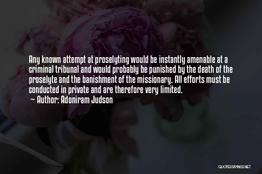 Amenable Quotes By Adoniram Judson