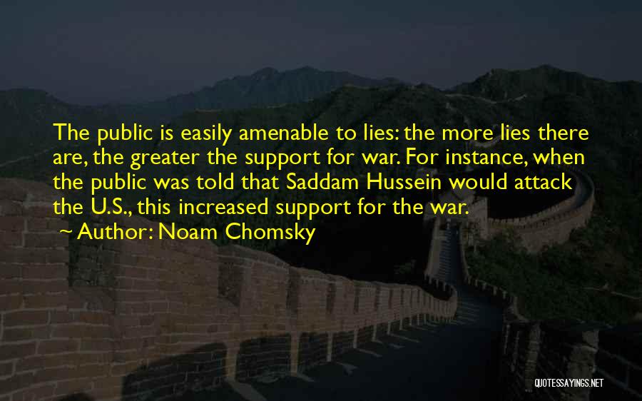 Amenable Quotes By Noam Chomsky