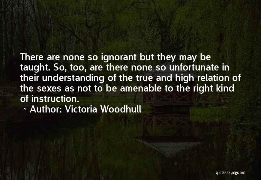 Amenable Quotes By Victoria Woodhull