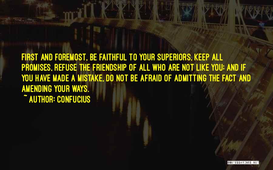 Amending Friendship Quotes By Confucius