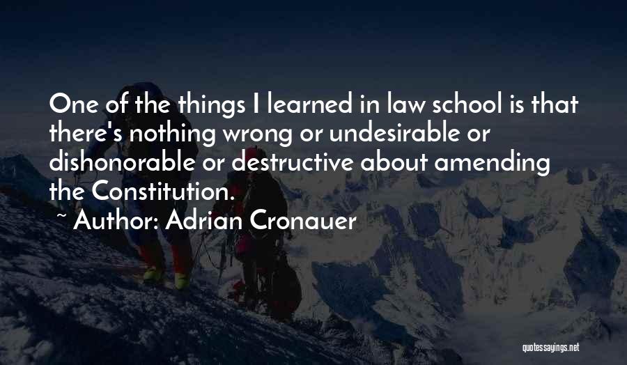 Amending The Constitution Quotes By Adrian Cronauer