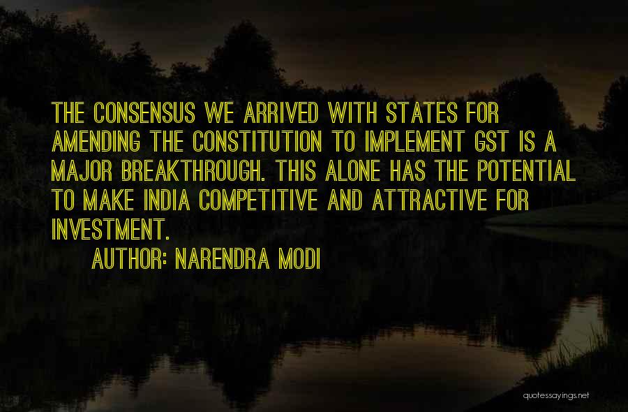 Amending The Constitution Quotes By Narendra Modi