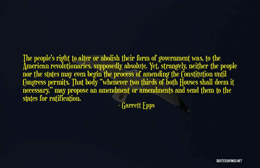 Amendments To The Constitution Quotes By Garrett Epps